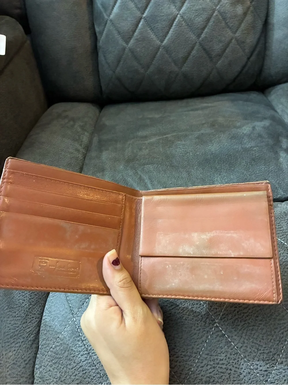 MCM Cognac Visetos Pattern Bi-Fold Card & Key Holder